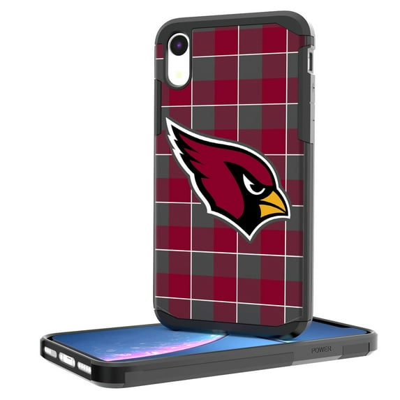 Arizona Cardinals iPhone Rugged Plaid Design Case