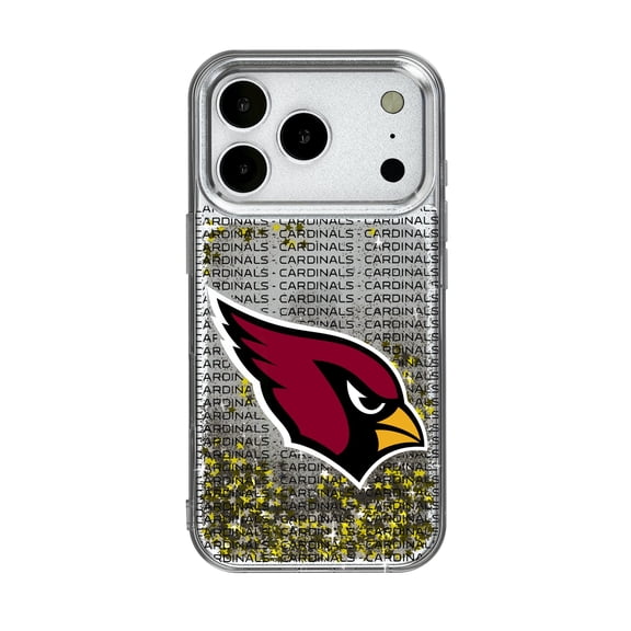 Arizona Cardinals iPhone Text Backdrop Design Glitter Case