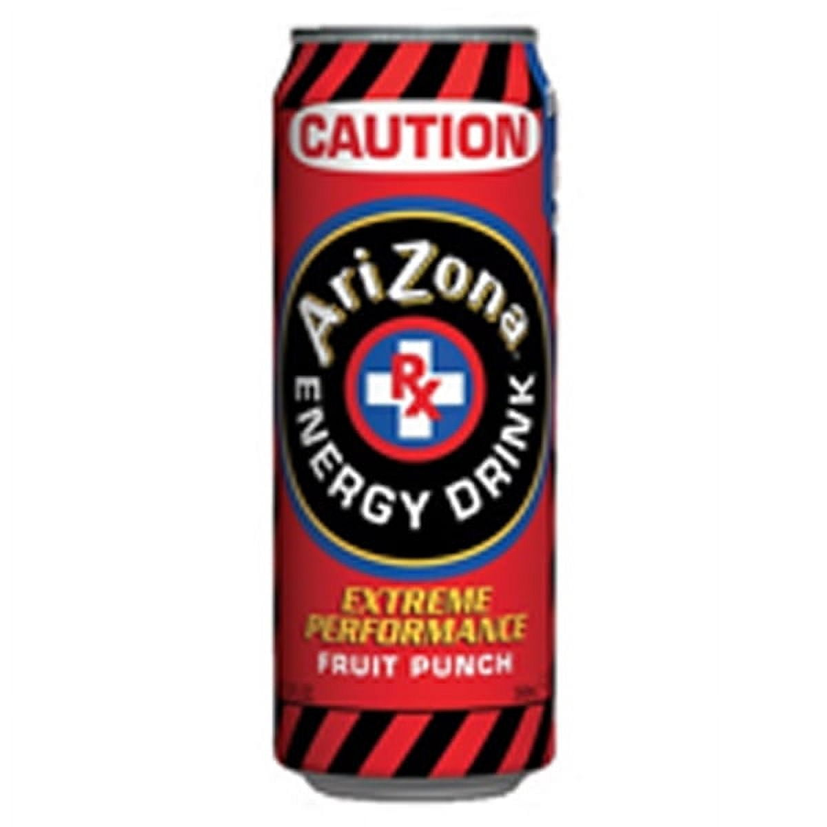 Arizona Caution Energy Fruit Punch 11.5 Oz Can Pack of 24