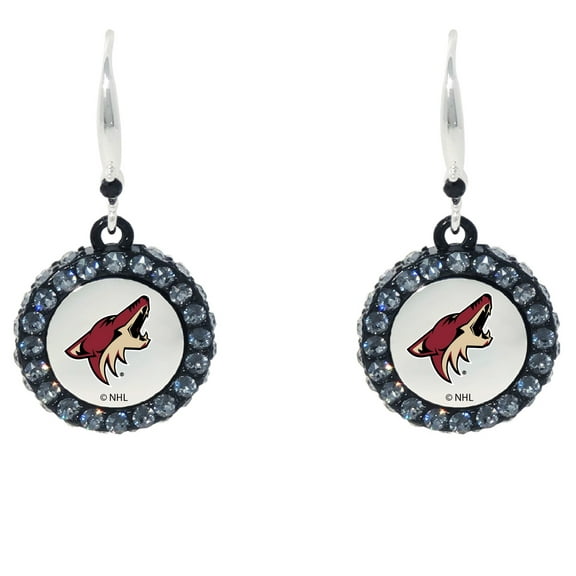 Arizona Coyotes Hockey Puck Earrings