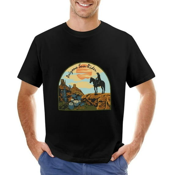 Arizona Desert Cowboy T-Shirt Men's Vintage Western Style Tee