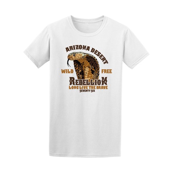 Arizona Desert Wild Free Snake T-Shirt Men -Image by Shutterstock, Male Large
