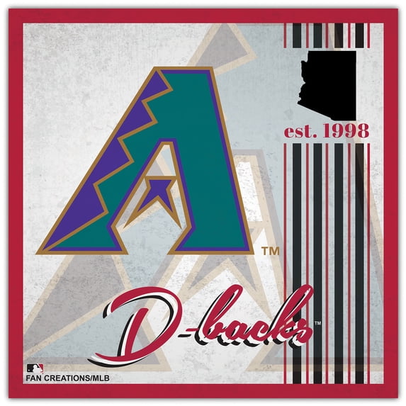 Arizona Diamondbacks 10" x 10" Greatest Hits Team Sign