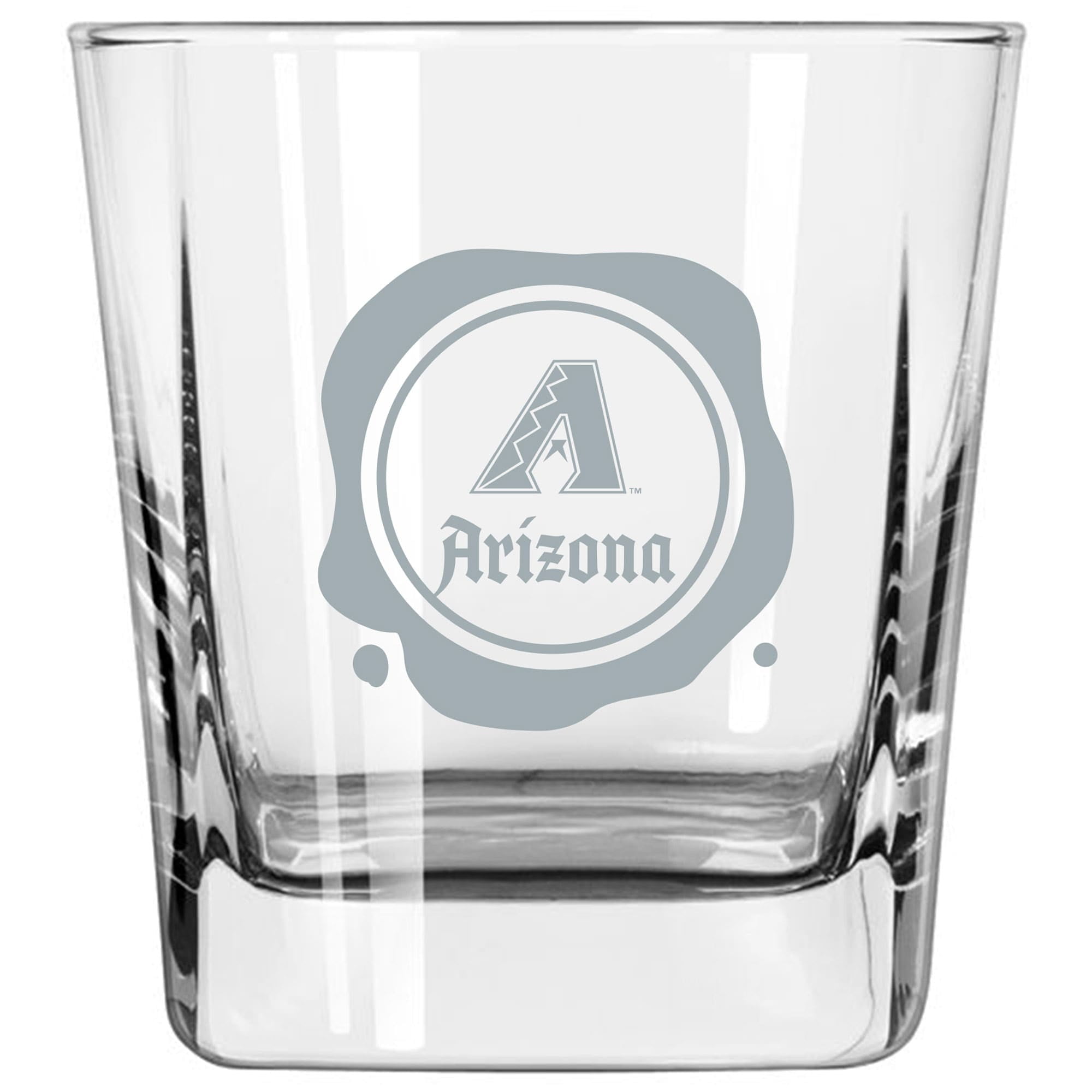 Arizona Diamondbacks 14oz. Frost Stamp Old Fashioned Glass