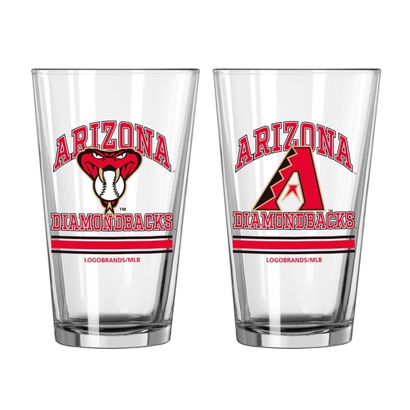 Arizona Diamondbacks 16oz. Pint Glass Two Pack