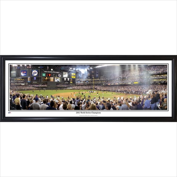 Arizona Diamondbacks 39'' x 13.5'' 2001 World Series Champions Standard Framed Panorama