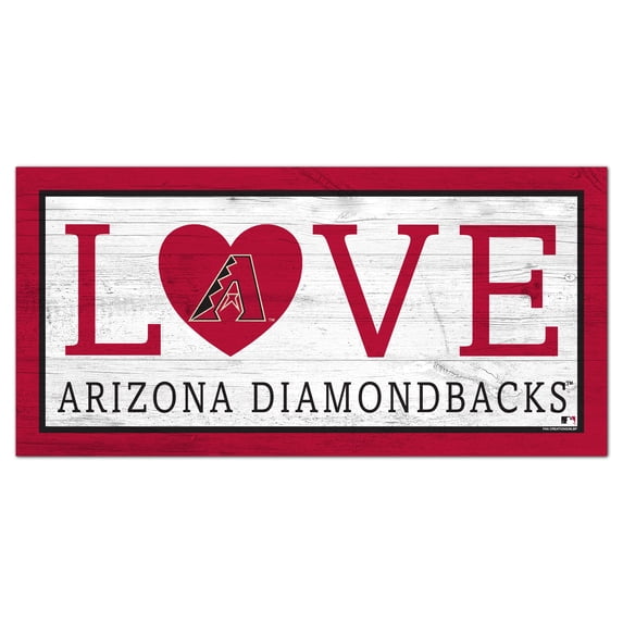 Arizona Diamondbacks 6'' x 12'' Team Love Sign