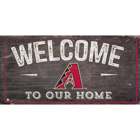 Arizona Diamondbacks 6'' x 12'' Welcome to Our Home Sign