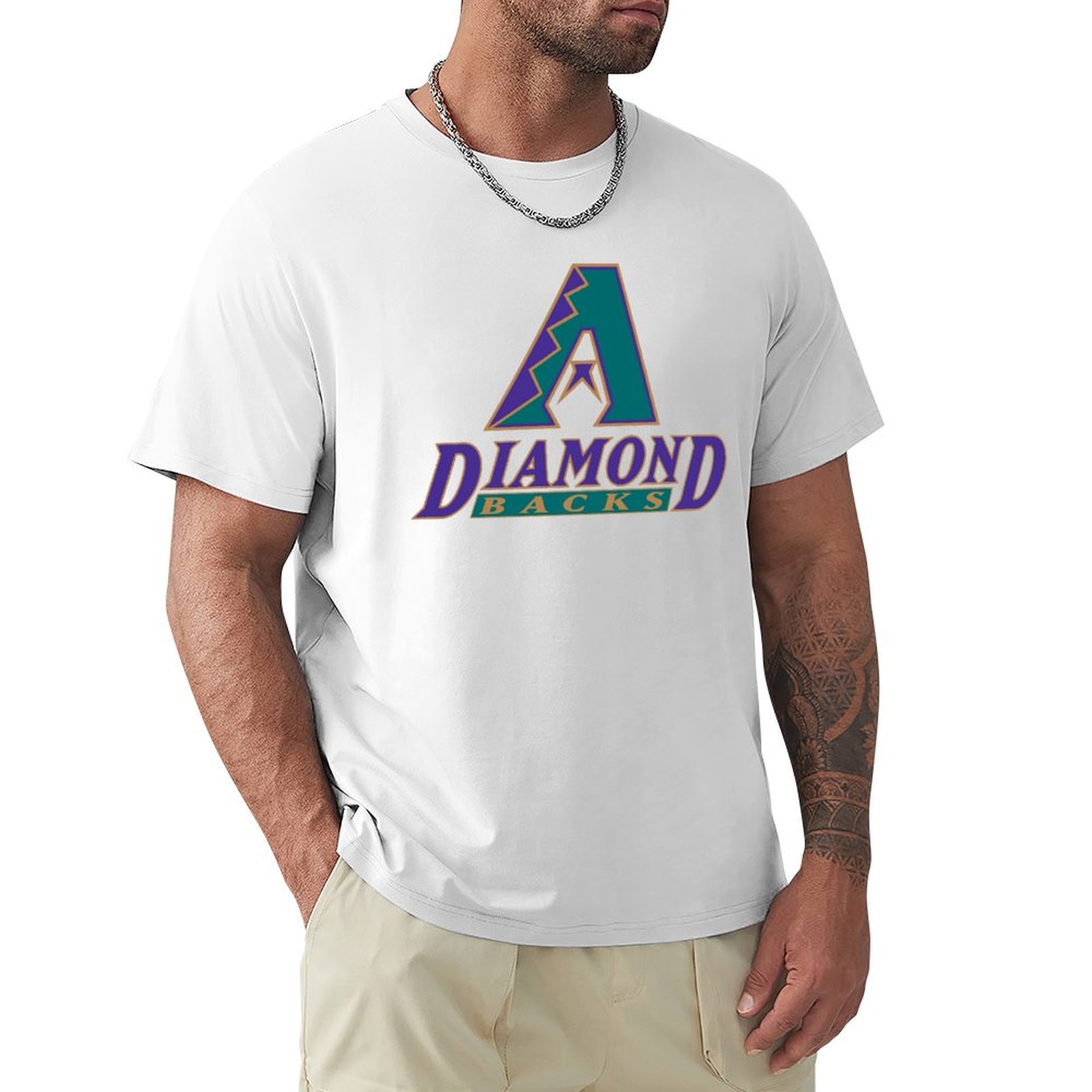 Arizona-diamondbacks Baseball Sports T-shirts Casual Short Sleeve 