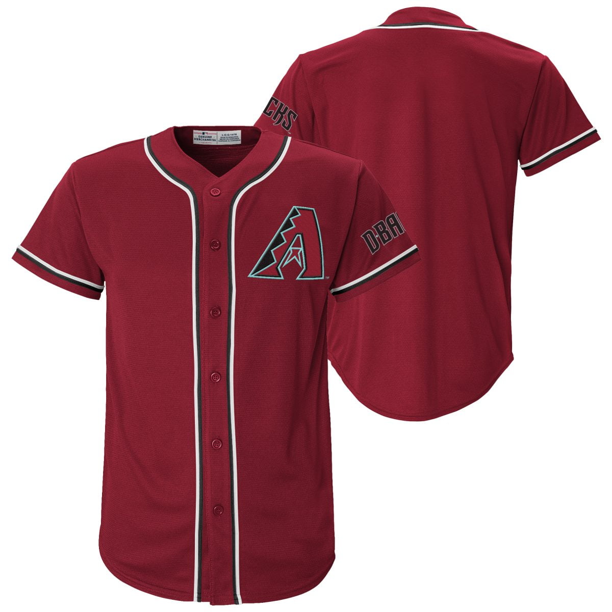 MLB Arizona Diamondbacks Youth Primary Color Synthetic Jersey
