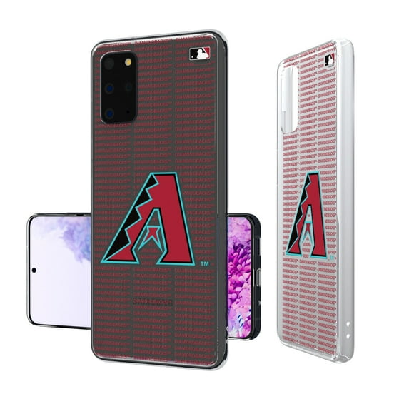 Arizona Diamondbacks Galaxy Text Backdrop Clear Case