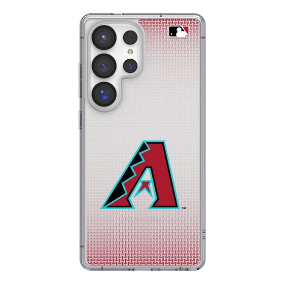 Arizona Diamondbacks Linen Logo Galaxy Clear Case