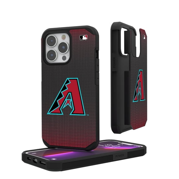 Arizona Diamondbacks Linen Logo iPhone Rugged Case
