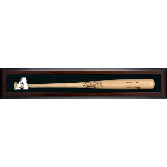 Arizona Diamondbacks Logo Brown Framed Single Bat Display Case