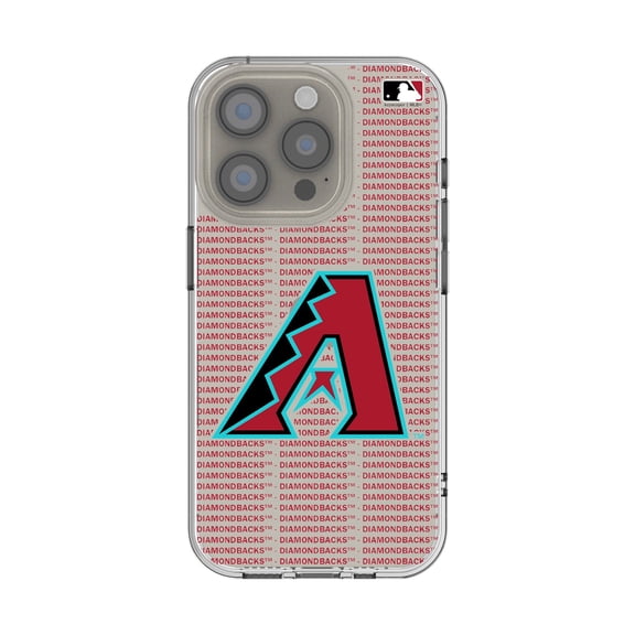 Arizona Diamondbacks Text Backdrop Clear iPhone Case