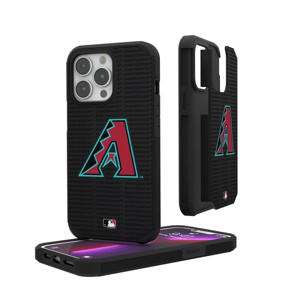 Arizona Diamondbacks iPhone Text Backdrop Rugged Case