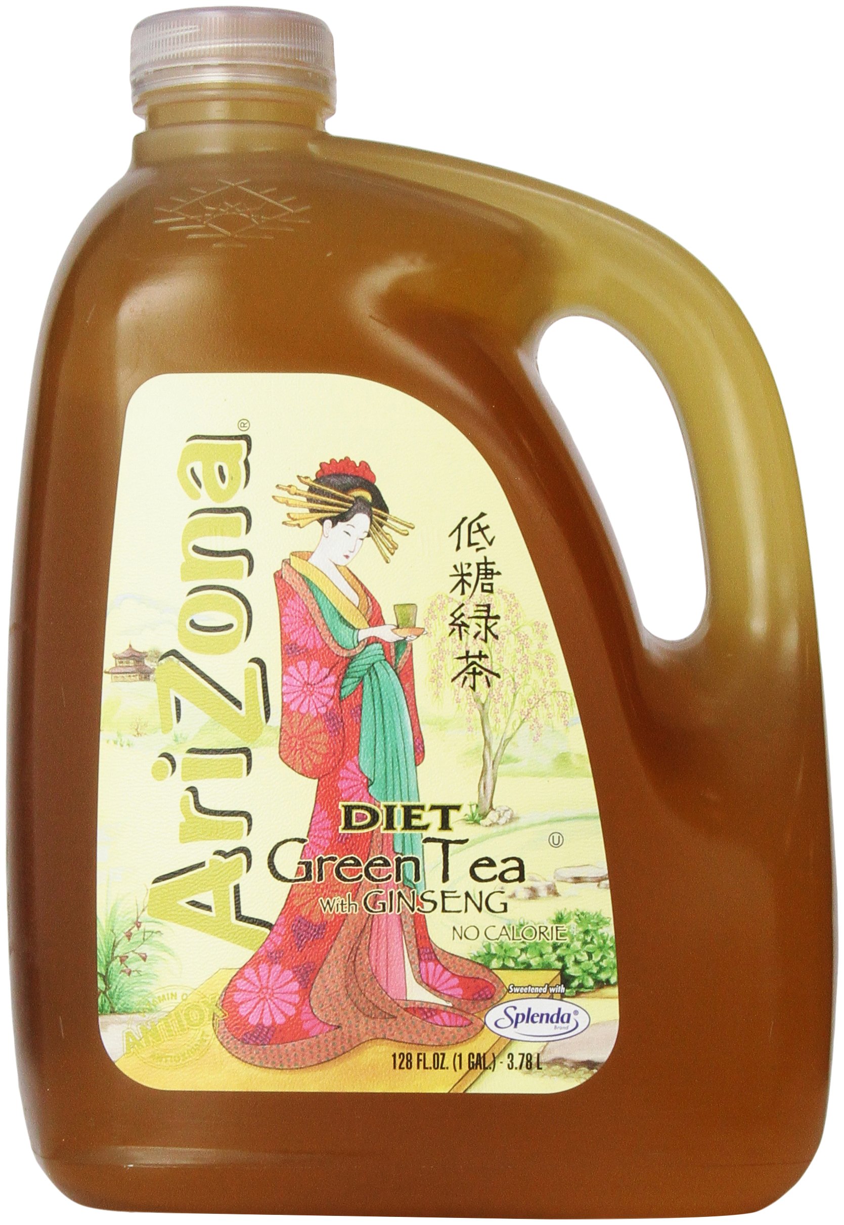 Arizona Diet Green Tea With Ginseng, 128 Fl Oz
