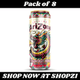 thumbnail image 1 of Arizona Dragonfruit Mango Iced Tea 22oz – 8 Pack Refreshing Tropical Drink, 1 of 1