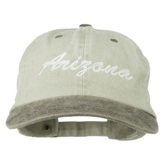 Arizona Embroidered Washed Cap - Beige Brown OSFM