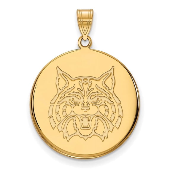 Arizona Extra Large (1 Inch) Disc Pendant (10k Yellow Gold)