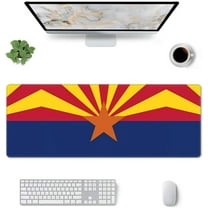 Arizona Flag 31.5x11.8 inch Extra Large Gaming Mouse pad, Extended Anti-Slip Rubber pad, Suitable for Keyboard, Suitable for Gaming Office