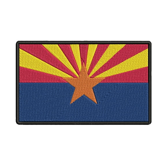 Arizona Flag Embroidered Iron-on Patch