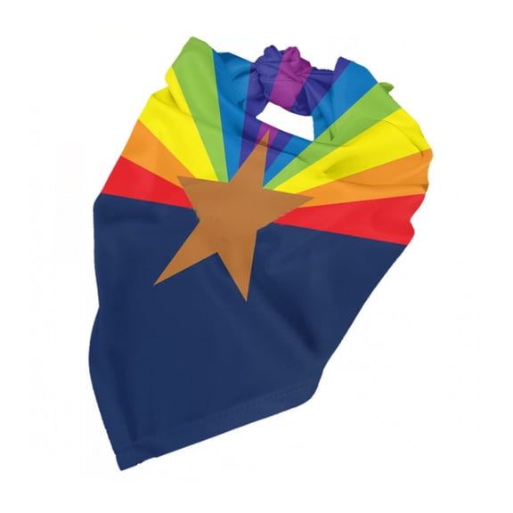 Arizona Flag Gay Pride Dog Bandana Dog Scarf Adjustable Bib Handkerchief Accessories For Small Medium Large Dogs