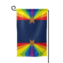 Arizona Flag Gay Pride Garden Flag Vertical Double Sided Yard Outdoor Decoration 12.5 x 18 Inch Square