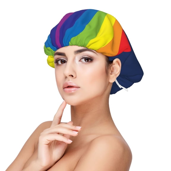 Arizona Flag Gay Pride Sleep Cap Satin Bonnet Sleeping Hat Soft Elastic Night Hair Cover For Women