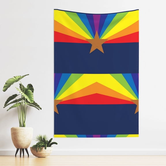 Arizona Flag Gay Pride Tapestry For Bedroom Dorm Living Room Funny Wall Tapestries 60"X40"