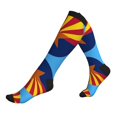 thumbnail image 1 of Arizona Flag Logo Compression Socks For Women Men Running Nursing Hiking Flight Travel, 1 of 7