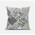 thumbnail image 1 of Arizona Floral Patches Throw Pillow in Navy Orange 18x18, 1 of 4