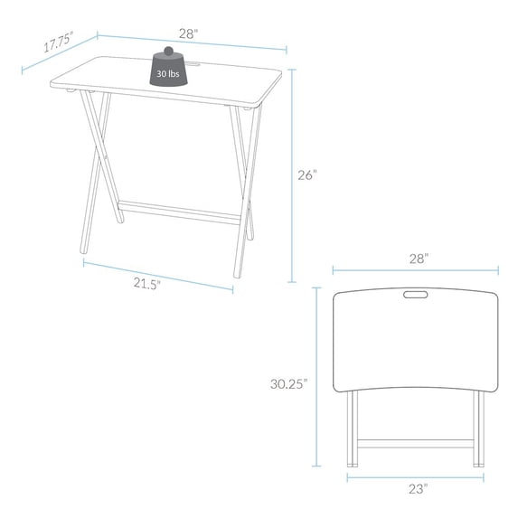 American Trails Arizona Folding Table with Solid Hardwood, Natural