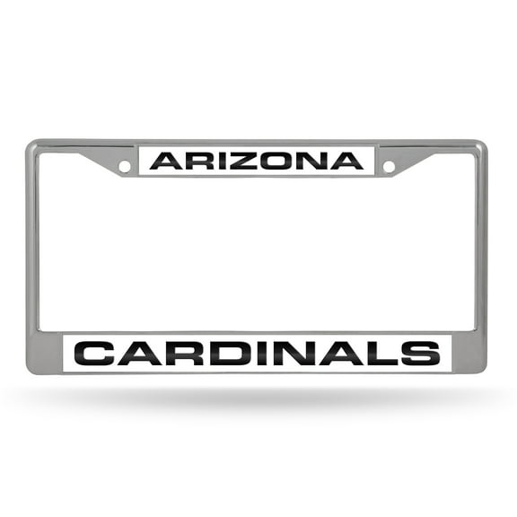 Arizona Football Cardinals Chrome Metal Laser Cut License Plate Frame
