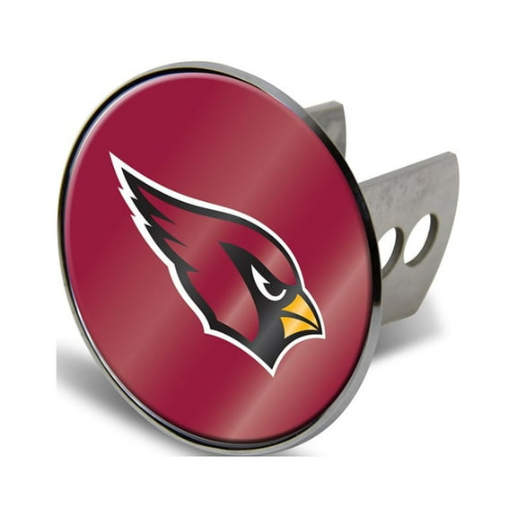 Arizona Football Cardinals Heavy Duty Chrome Trailer Hitch Cover w/ Laser Cut Insert
