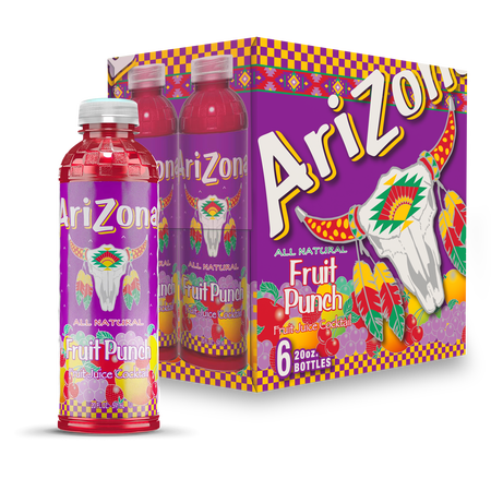 AriZona Fruit Punch Juice Cocktail - Tall Boy 20 fl oz (pack of 6)