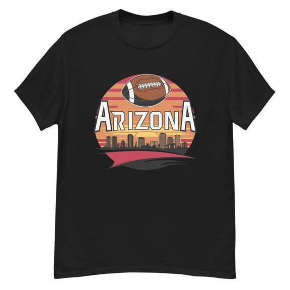 Arizona Game Day Hustle Football T-Shirt Unisex Men's or Women's (Black, 3XL)