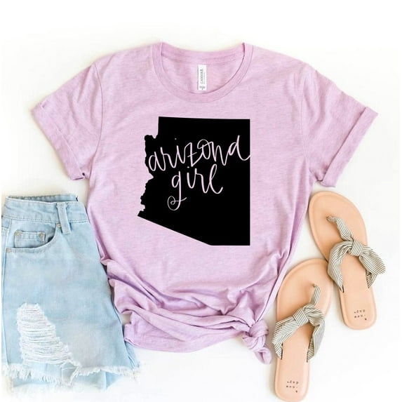 Arizona Girl T-shirt Country Tshirt Hometown Shirt Women's Cowgirl Top Party Shirts Weekend Gift Western Tee