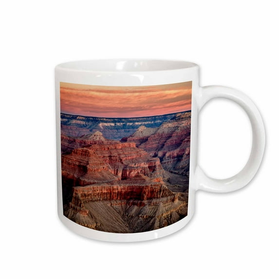 3drose, Arizona, Grand Canyon N.p, Dawn Between Hopi Point and Powell Point, 15oz Mug