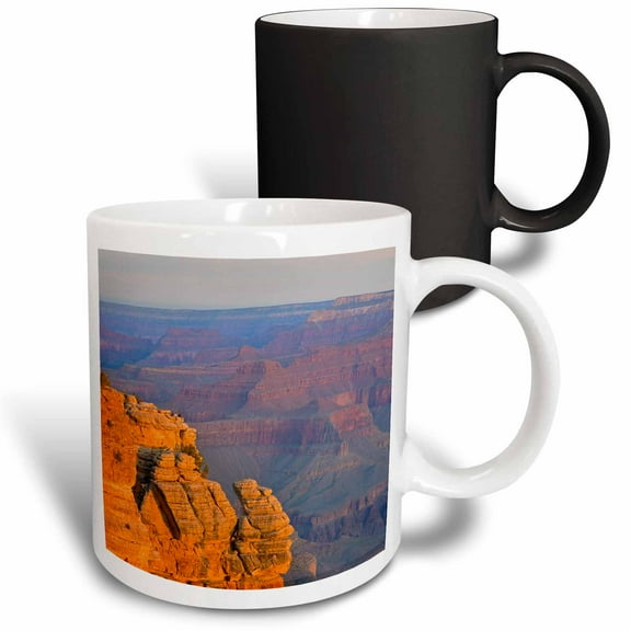 3drose, Arizona, Grand Canyon National Park, South Rim, Mather Point, Sunrise, 11oz Magic Transforming Mug