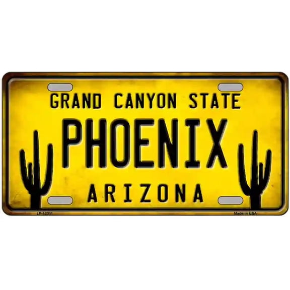 Arizona Grand Canyon State Phoenix Novelty License Plate
