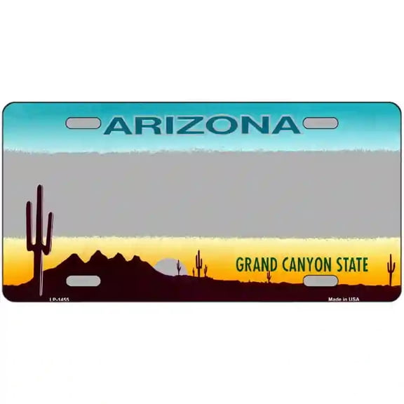 Arizona Gray State Blank Novelty Metal License Plate 24" x 12" Large