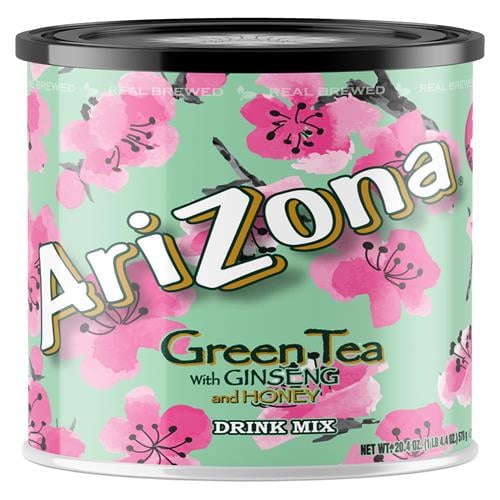 Arizona Green Tea - Sugar Sweetened Powdered Drink Mix - 20.4Oz Canister, Makes 8 Quarts (Pack Of 1) Packaging May Vary