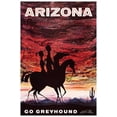 thumbnail image 1 of Arizona - Greyhound Bus Line - 1960s Vintage US Travel Poster (11x17Inches(Black-Framed)), 1 of 6
