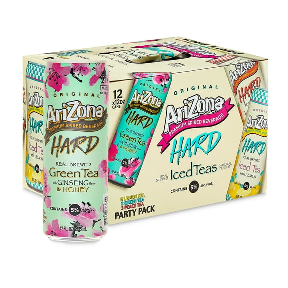 Arizona Hard Variety Party 12 Pack 12 Fluid Ounce Aluminum Cans, 5% ABV