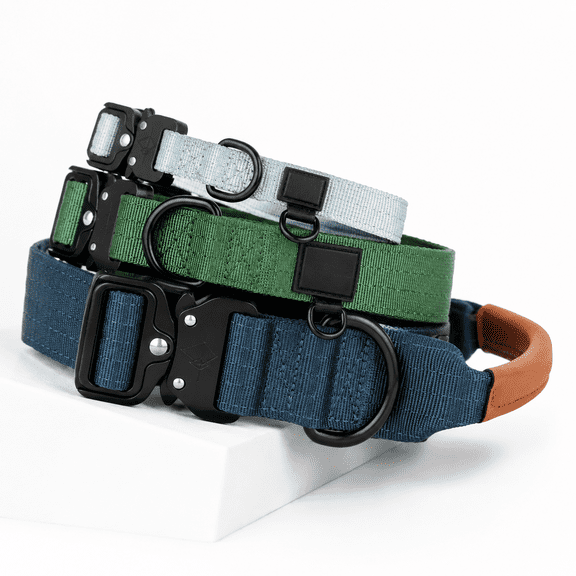 Arizona Heartbeat Size 3 Explorer Dog Collar Heavy Duty Nylon with Metal Buckle