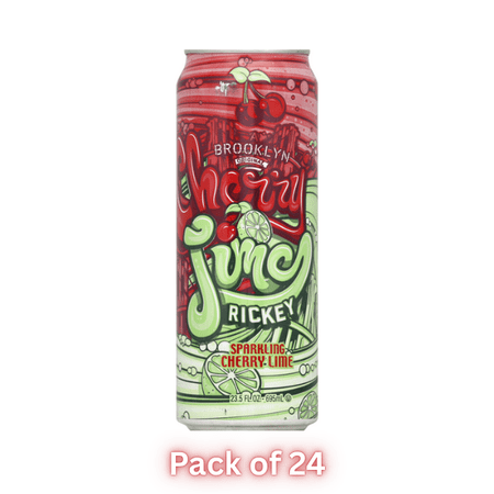Arizona Iced Tea Cherry Lime Real Brewed, 23 fl oz Cans, 24 Pack