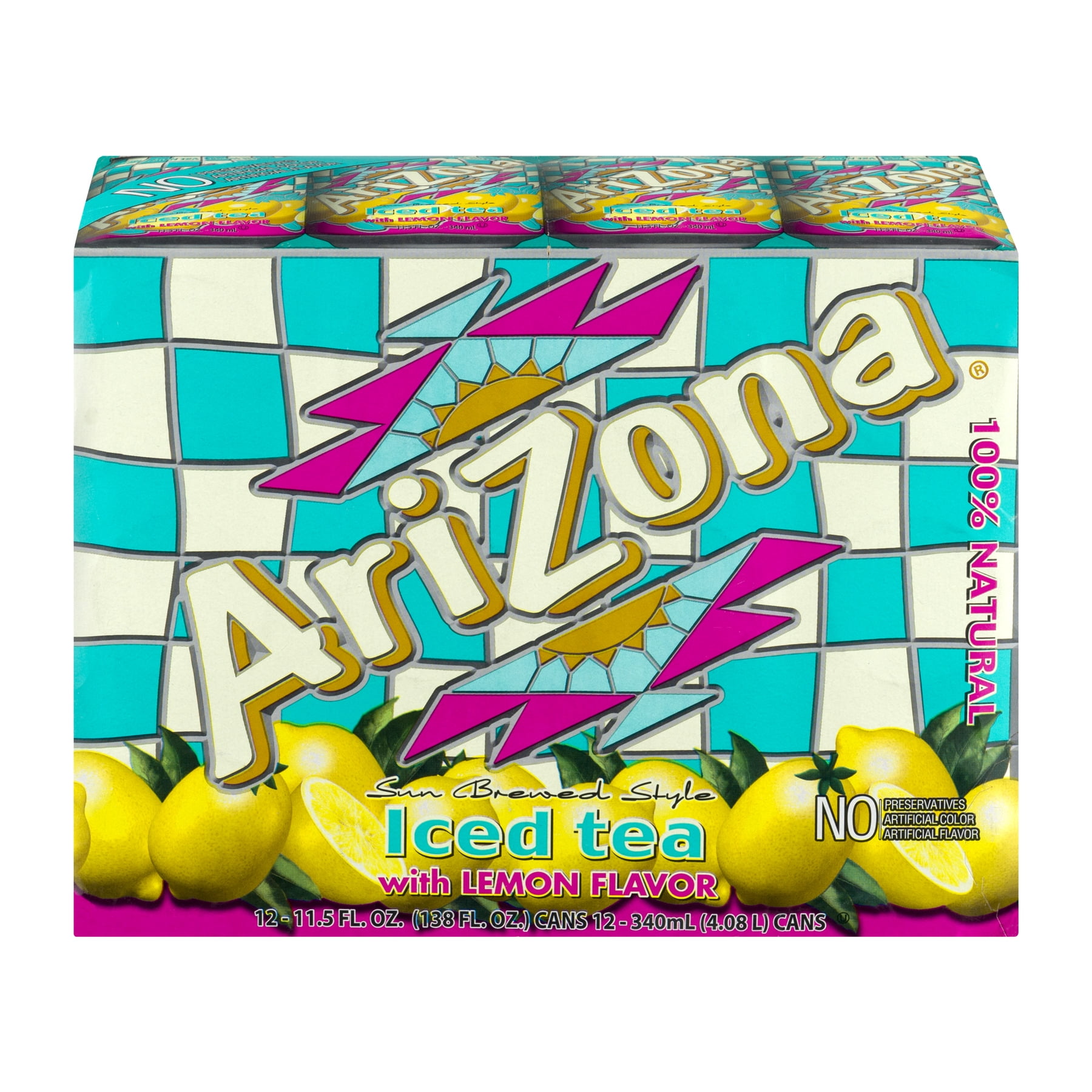 Arizona Iced Tea with Lemon Flavor, 11.5 Fl. Oz., 12 Count 