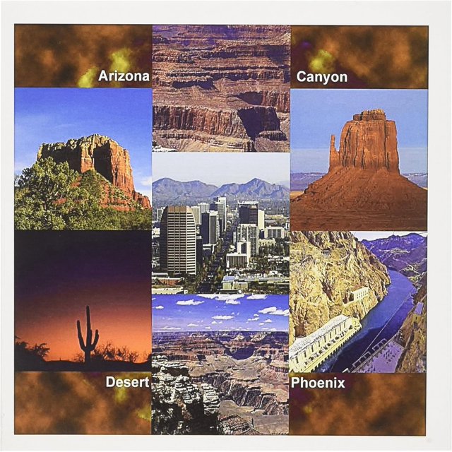 Arizona Landscape Collage Greeting Cards (GC_21723_2) Heavy Duty Card