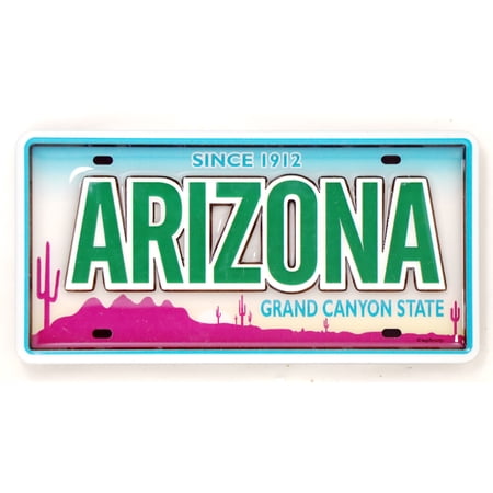 Arizona License Plate Dual Layer MDF magnet